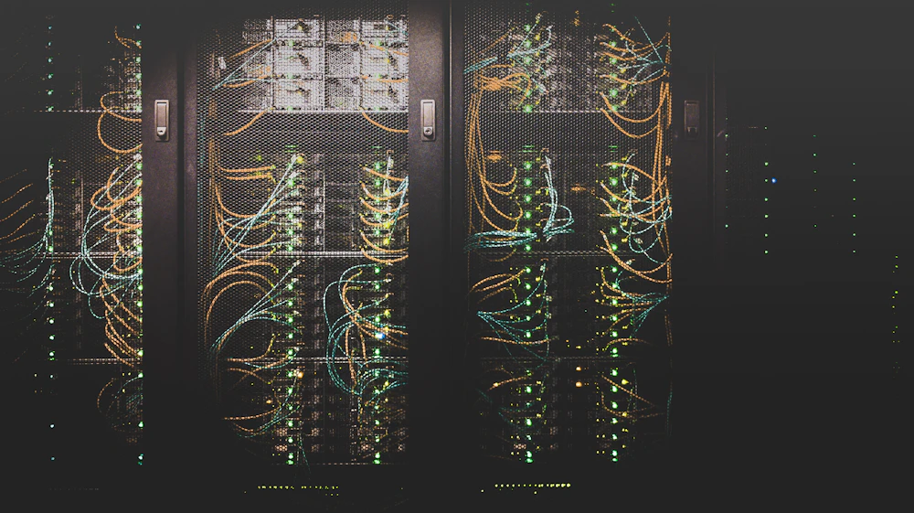 Racks de servidores en un datacenter